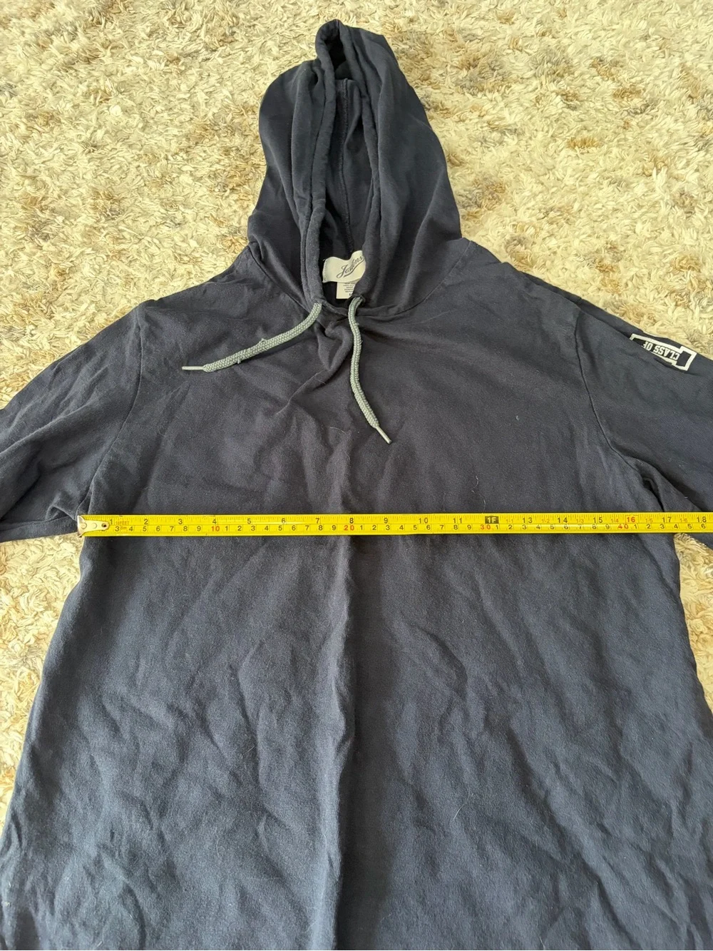 Men's Black Crewneck Hoodie